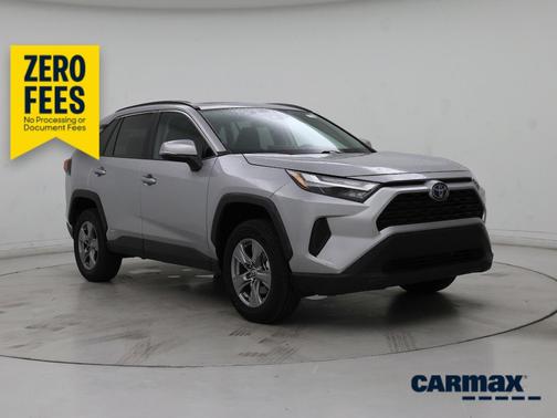 Silver 2022 Toyota RAV4 Hybrid XLE