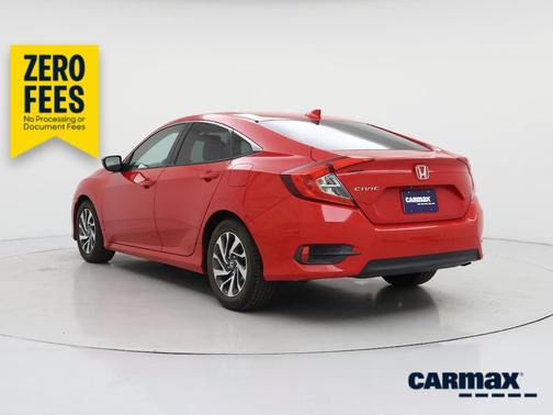 Red 2018 Honda Civic EX