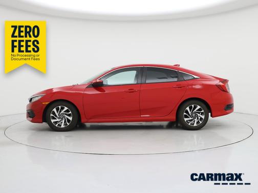 Red 2018 Honda Civic EX