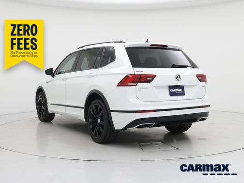 White 2021 Volkswagen Tiguan SE R-Line Black