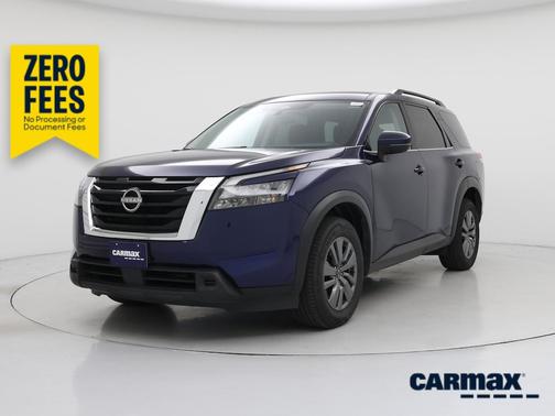 Blue 2025 Nissan Pathfinder SV