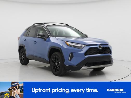 Blue 2025 Toyota RAV4 Hybrid XSE