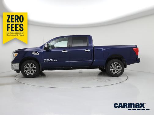 Blue 2018 Nissan Titan XD SL