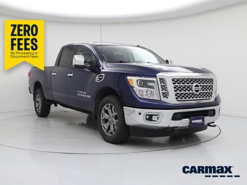 Blue 2018 Nissan Titan XD SL