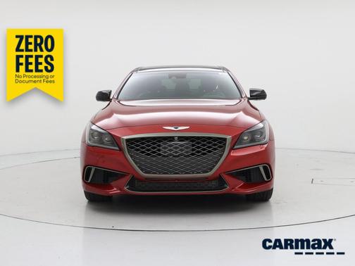 Red 2018 Genesis G80 Sport
