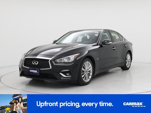 Black 2019 INFINITI Q50 Luxe
