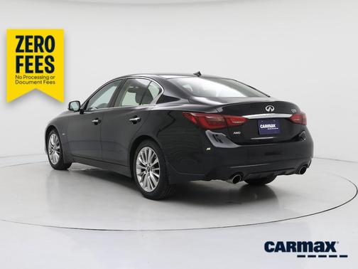 Black 2019 INFINITI Q50 Luxe