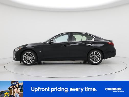 Black 2019 INFINITI Q50 Luxe