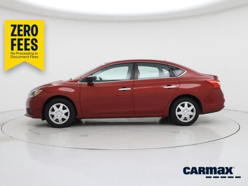 Red 2016 Nissan Sentra SV