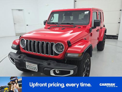 Red 2025 Jeep Wrangler 4xe Sahara