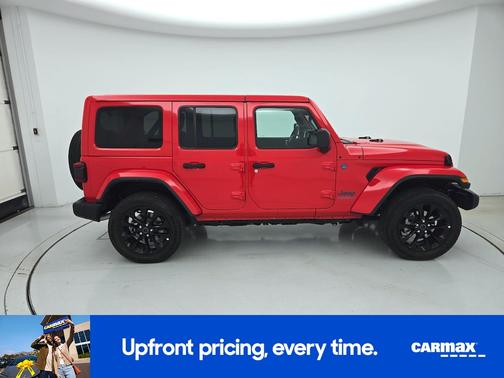 Red 2025 Jeep Wrangler 4xe Sahara