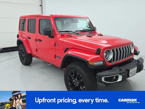 Red 2025 Jeep Wrangler 4xe Sahara