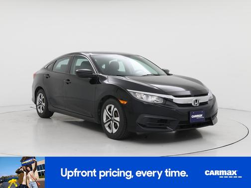 Black 2016 Honda Civic LX