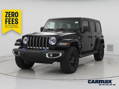 Black 2023 Jeep Wrangler 4xe Unlimited Sahara