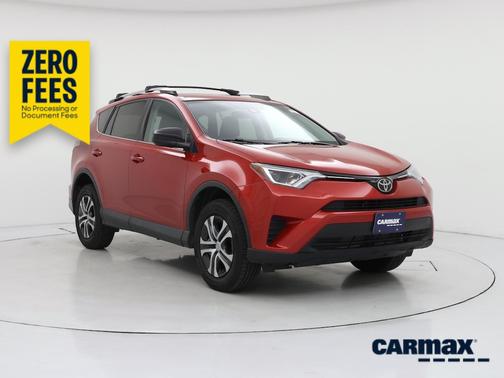 Red 2017 Toyota RAV4 LE