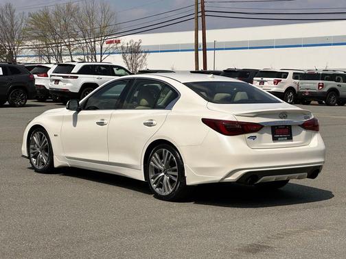 Majestic White 2018 INFINITI Q50 3.0t Sport