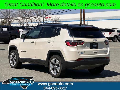 Pearl White Tri-Coat 2018 Jeep Compass Limited