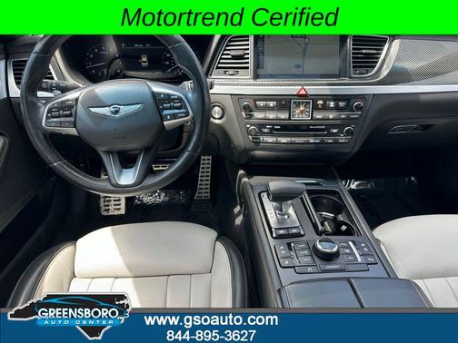 Casablanca White 2019 Genesis G80 3.3T Sport