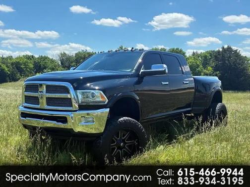 BLACK 2015 RAM 3500 Laramie Mega Cab 4WD DRW