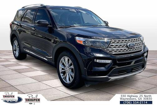 Agate Black Metallic 2021 Ford Explorer Limited