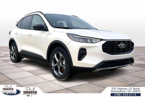 star white metallic tri-coat 2026 Ford Escape ST-Line