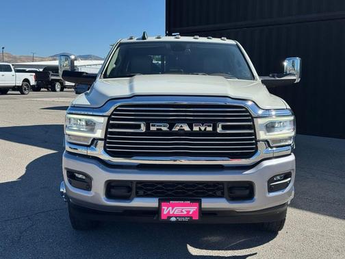 Pearl White 2021 RAM 3500 Laramie Crew Cab 4x4 8' Box