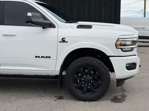 Bright White Clearcoat 2022 RAM 3500 Laramie Mega Cab 4x4 6'4' Box