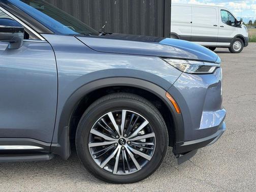 Moonbow Blue/Black Obsidian 2025 INFINITI QX60 AUTOGRAPH