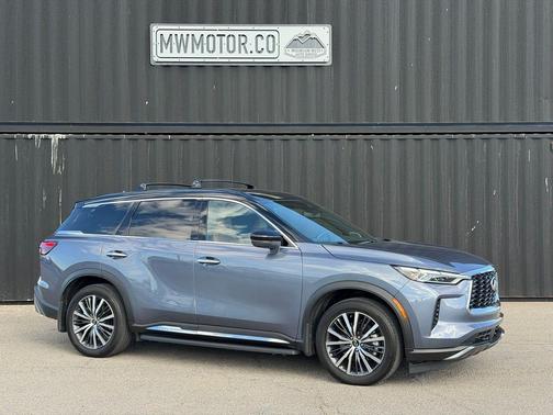 Moonbow Blue/Black Obsidian 2025 INFINITI QX60 AUTOGRAPH