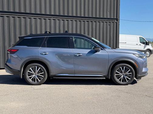 Moonbow Blue/Black Obsidian 2025 INFINITI QX60 AUTOGRAPH