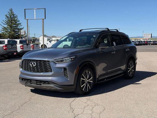 Moonbow Blue/Black Obsidian 2025 INFINITI QX60 AUTOGRAPH