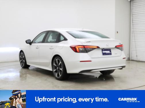 White 2025 Honda Civic Hybrid Sport