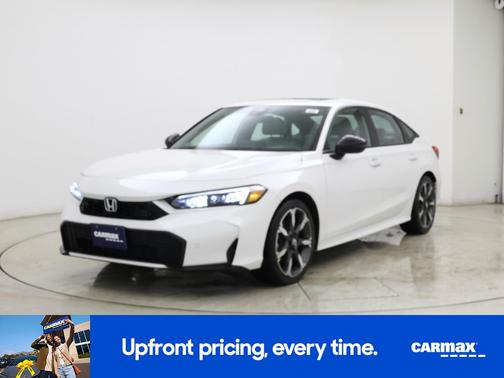 White 2025 Honda Civic Hybrid Sport