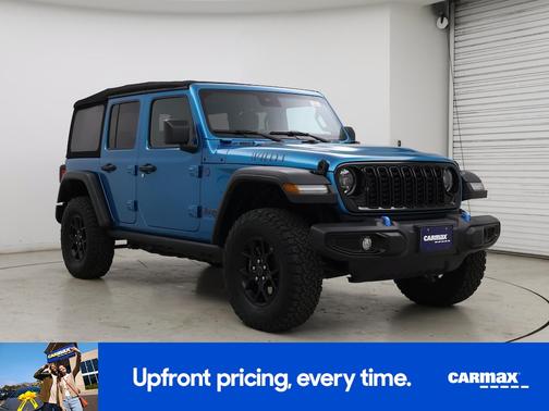 Blue 2024 Jeep Wrangler 4xe Willy's