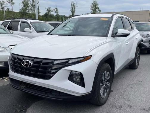 White 2022 Hyundai TUCSON Hybrid Blue