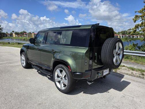 Woolstone Green Metallic 2026 Land Rover Defender P500 X-Dynamic SE