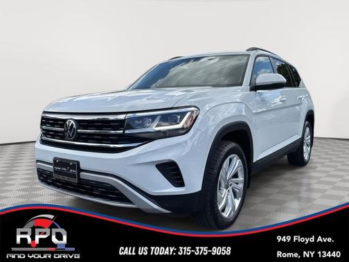 Pure White 2023 Volkswagen Atlas 2.0T SE w/Technology 4MOTION