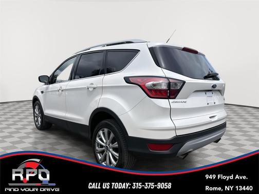 White Platinum Metallic Tri-Coat 2017 Ford Escape Titanium