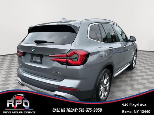 Skyscraper Gray Metallic 2023 BMW X3 xDrive30i