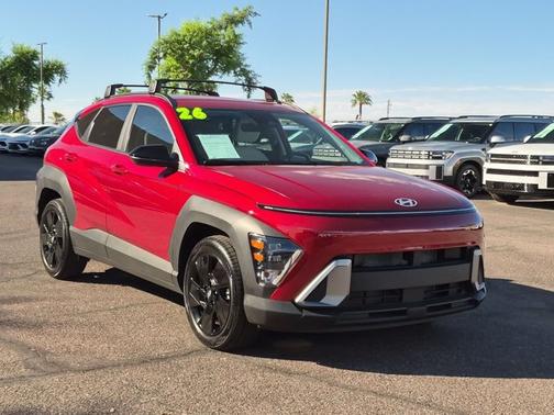 Red 2026 Hyundai KONA SEL Sport