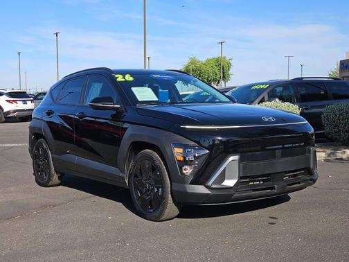 Black 2026 Hyundai KONA SEL Sport