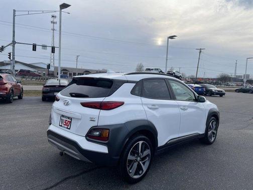 Lunar White 2021 Hyundai KONA Limited