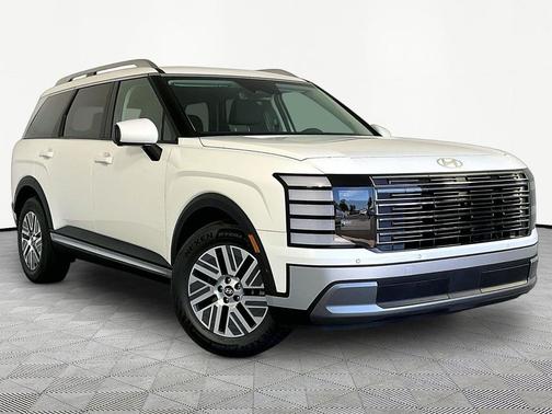 Creamy White Pearl 2027 Hyundai SANTA FE HEV SEL Premium