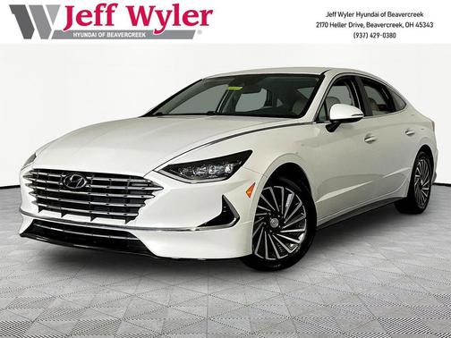 Serenity White 2023 Hyundai SONATA Hybrid SE