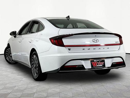 Serenity White 2023 Hyundai SONATA Hybrid SE