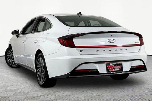 Serenity White 2023 Hyundai SONATA Hybrid SE