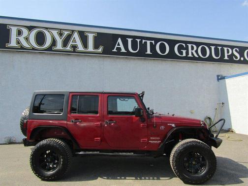 Burgundy 2013 Jeep Wrangler Unlimited Sport