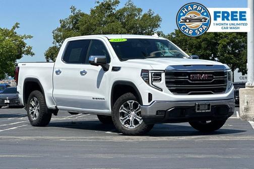 Summit White 2025 GMC Sierra 1500 SLT