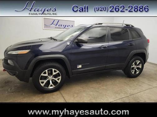 Blue 2016 Jeep Cherokee Trailhawk