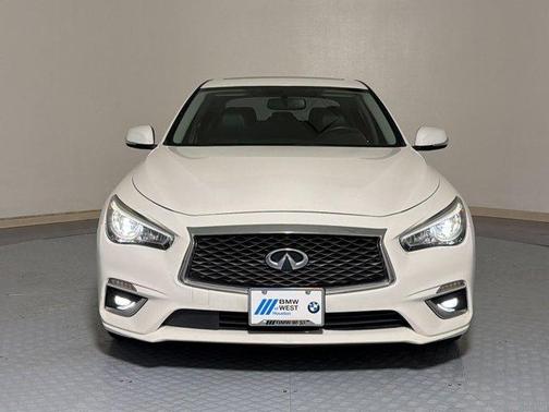 Pure White 2019 INFINITI Q50 3.0t LUXE
